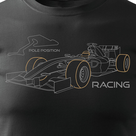 Sale - Herren Formel 1 F1 Formel Auto T-shirt schwarz REGULAR