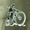 MTB Downhill Mountainbike-T-Shirt Herren khaki REGULAR