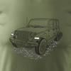 Jeep Wrangler Rubicon T-Shirt mit Jeep Wrangler Auto Herren khaki REGULAR