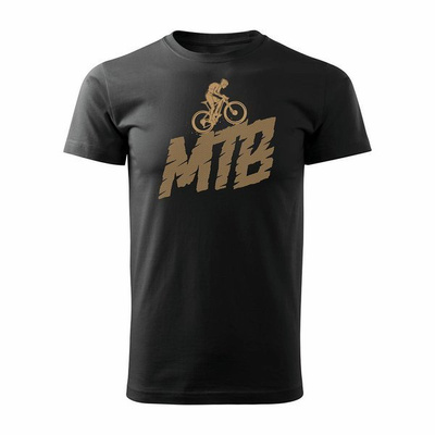 MTB Herren Mountainbike-Trikot schwarz REGULAR