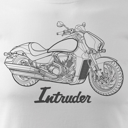 Suzuki Intruder M1800R Herren Motorrad Motorrad-T-Shirt weiß REGULAR