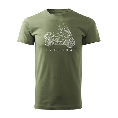 Honda Integra Herren khaki Motorrad-T-Shirt REGULAR