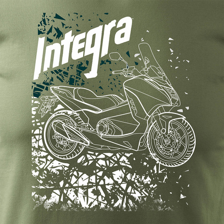 Honda Integra Herren khaki Motorrad-T-Shirt REGULAR