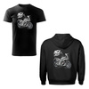 Set aus Kapuzenpullover und T-Shirt mit Honda NC 750 X Motorrad, Herren, schwarz