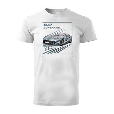 Ferrari 812 Superfast T-shirt Herren Weiss REGULAR