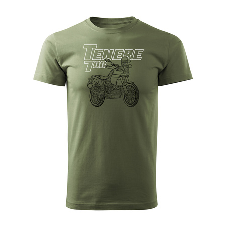 Yamaha Tenere 700 Herren khaki Motorrad-T-Shirt REGULAR