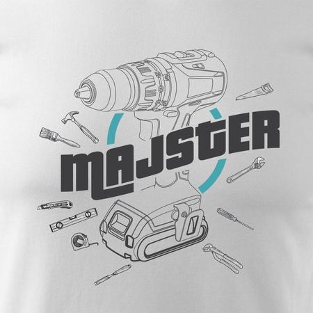 T-Shirt Vorarbeiter für Handwerker Schreiner Mechaniker Männer weiß REGULAR