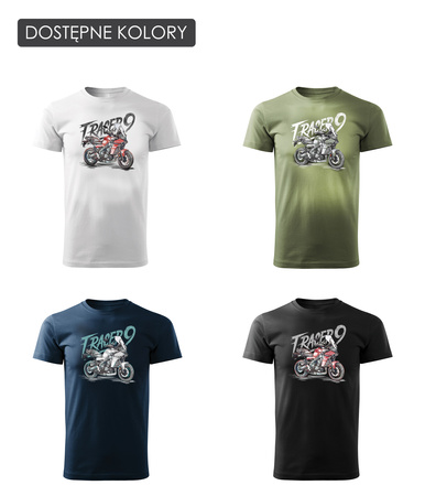 Yamaha Tracer 9 900 Herren Schwarz Motorrad Motorrad-T-Shirt