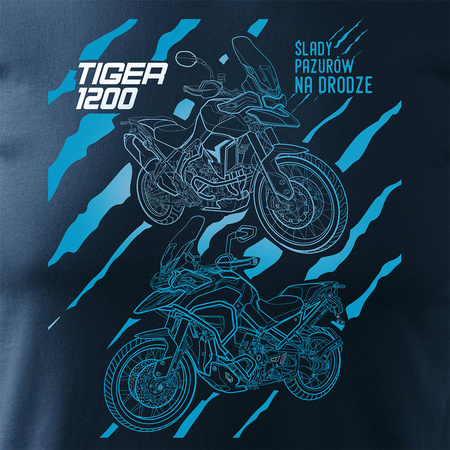 Triumph Tiger 1200 Herren marineblau REGULAR Motorrad-T-Shirt