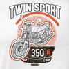 Motorrad-T-Shirt mit Motorrad Jawa 350 TR Jawa PRL Legenden Herren weiß REGULAR