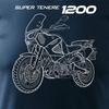 Ausverkauf - Yamaha Super Tenere 1200 Herren marineblau REGULAR Motorrad-T-Shirt