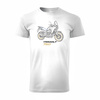 Honda Transalp 750 Herren Weiss Motorrad Motorrad-T-Shirt
