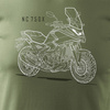 Honda NC 750 X NC750X Herren khaki REGULAR Motorrad-T-Shirt