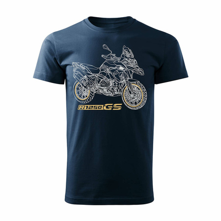 Verkauf - BMW GS 1250 ADVENTURE Herren navy blau REGULAR Motorrad Motorrad T-Shirt