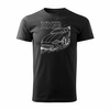 Herren jaguar xk8 auto t-shirt schwarz REGULAR