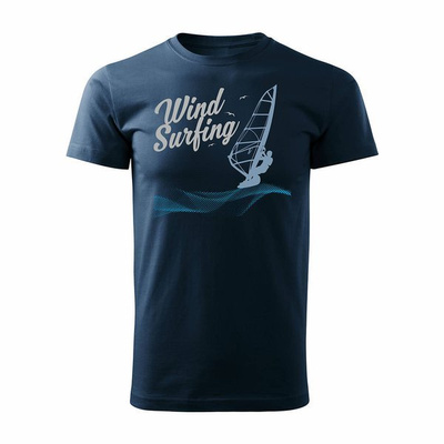 Herren Windsurfen Windsurfen T-Shirt navy blau REGULAR