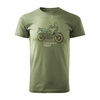 Honda Transalp 750 Herren Khaki Motorrad Motorrad-T-Shirt