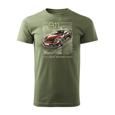 Porsche Carrera 911 Herren Khaki REGULAR T-Shirt