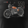 Honda CB 500X 500 X Herren marineblau REGULAR Motorrad-T-Shirt