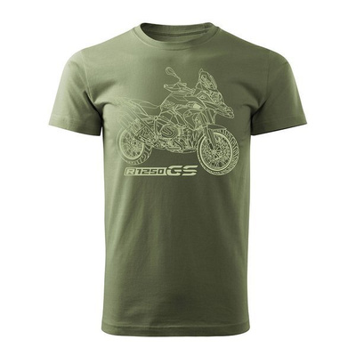 BMW GS 1250 ADVENTURE Herren khaki REGULAR Motorrad Motorrad-T-Shirt