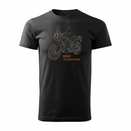 KTM 890 Adventure Herren schwarz REGULAR Motorrad-T-Shirt