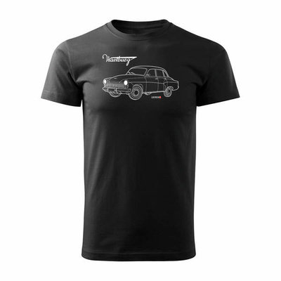 Wartburg Legende Oldtimer Herren Auto T-Shirt schwarz REGULAR