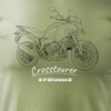 Honda VFR1200X VFR 1200 X Crosstourer Stroke Herren Khaki Motorrad-T-Shirt REGULAR