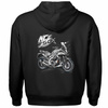Set aus Kapuzenpullover und T-Shirt mit Honda NC 750 X Motorrad, Herren, schwarz
