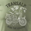 Honda Transalp 750 Herren Khaki Motorrad Motorrad-T-Shirt
