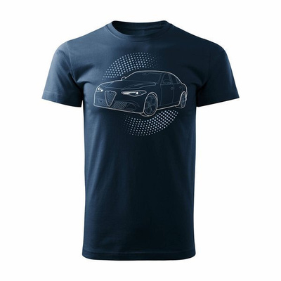 Alfa Romeo Giulia Veloce Herren marineblau REGULAR Auto-T-Shirt