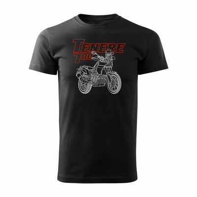 Yamaha Tenere 700 Herren marineblau Motorrad-T-Shirt REGULAR