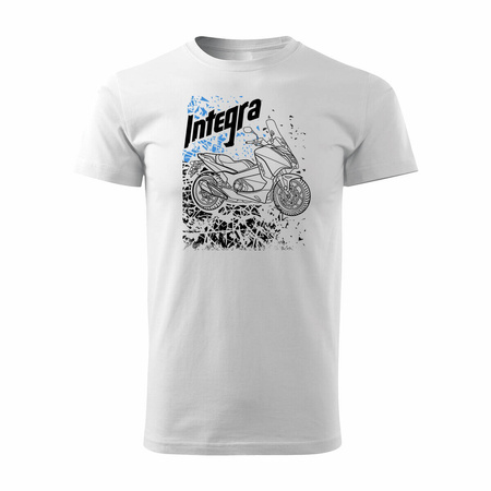 Honda Integra Herren weiss Motorrad-T-Shirt REGULAR