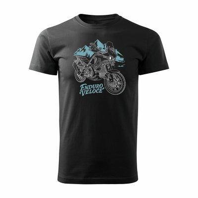 MV Agusta Enduro Veloce Herren Schwarz Motorrad Motorrad-T-Shirt