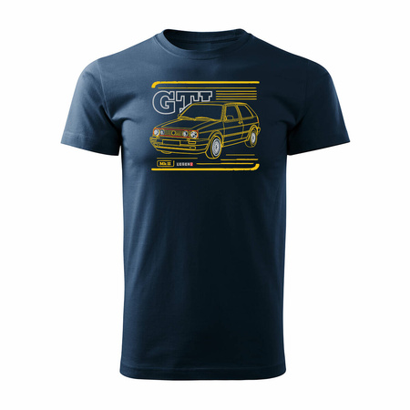 VW Golf 2 II Herren marineblau REGULAR Auto-T-Shirt