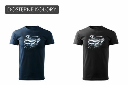 Herren BMW 3er M3 Auto-T-Shirt, navy blau REGULAR