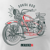 Falcon 600 Herren-Motorrad-T-Shirt weiß REGULAR