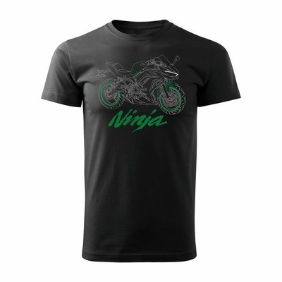 Kawasaki Ninja 650 Herren Motorrad Motorrad-T-Shirt schwarz REGULAR