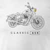 Royal Enfield Classic 650 Legend Herren Weiss Motorrad Motorrad-T-Shirt