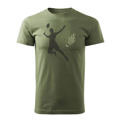 Herren khaki REGULAR Badminton-Shirt