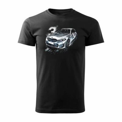 BMW 3er M3 Herren Auto-T-Shirt schwarz REGULAR