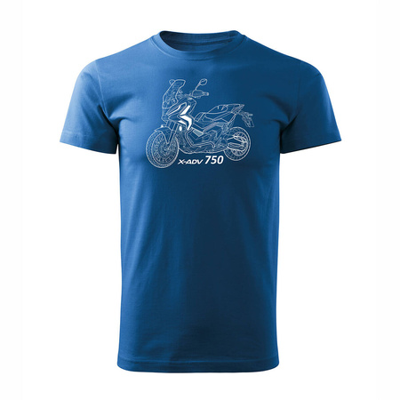 Honda X-ADV XADV 750 Herren-Motorrad-T-Shirt blau REGULAR