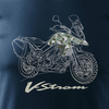 Verkauf - Suzuki V-strom Vstrom DL 650 XT Herren marineblau Motorrad T-Shirt REGULAR