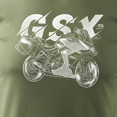 Verkauf - Suzuki GSX 1000 GT Herren khaki REGULAR Motorrad-T-Shirt