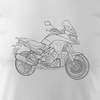 Honda VFR 800 X Stroke Herren-Motorrad-T-Shirt weiß REGULAR