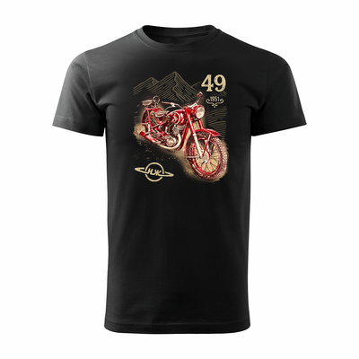 Motorrad Motorrad-T-Shirt Iż 49 Legenden Herren schwarz REGULAR