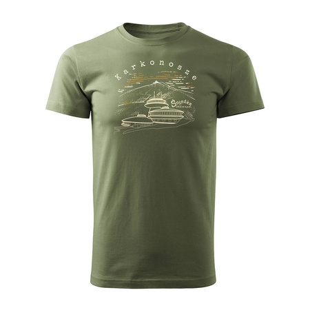 Sale - Riesengebirge Snow Mountain Sudeten Trekking T-Shirt Herren khaki REGULAR