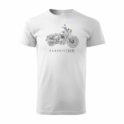 Royal Enfield Classic 650 Legend Herren Weiss Motorrad Motorrad-T-Shirt