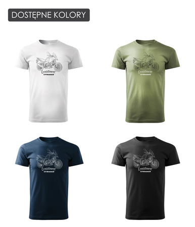 Honda VFR1200X VFR 1200 X Crosstourer Stroke Herren szwarz Motorrad-T-Shirt REGULAR