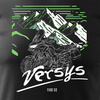 Kawasaki Versys 1100 SE Herren Schwarz Motorrad Motorrad-T-Shirt
