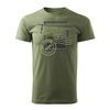 Herren khaki REGULAR Pilot Cesna 172 avionette Flugzeug T-Shirt